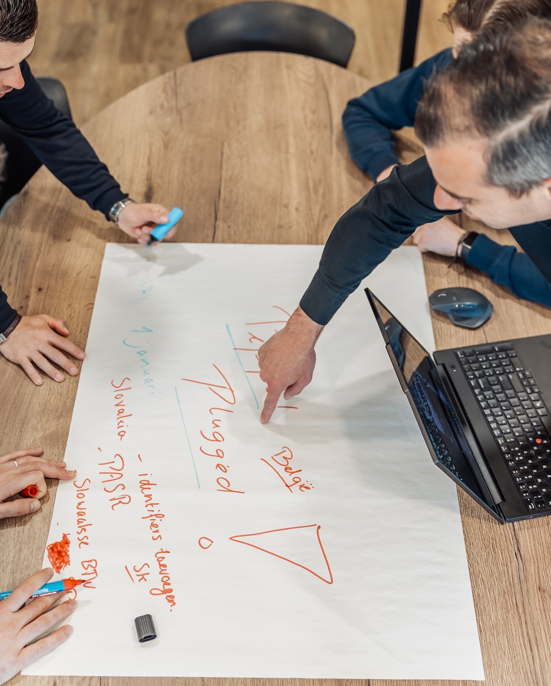 Het Peppol Expert team is aan het brainstormen over Peppol Plugged.